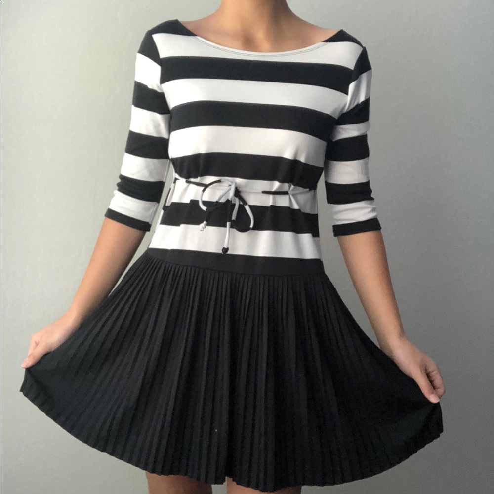 speechless macy’s black and white dress